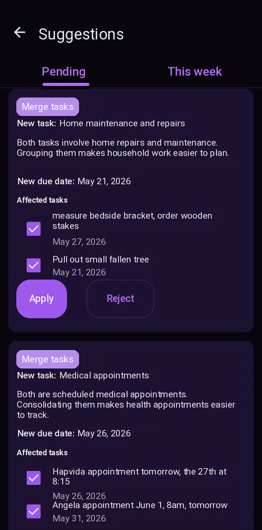 AI Suggestions on Android