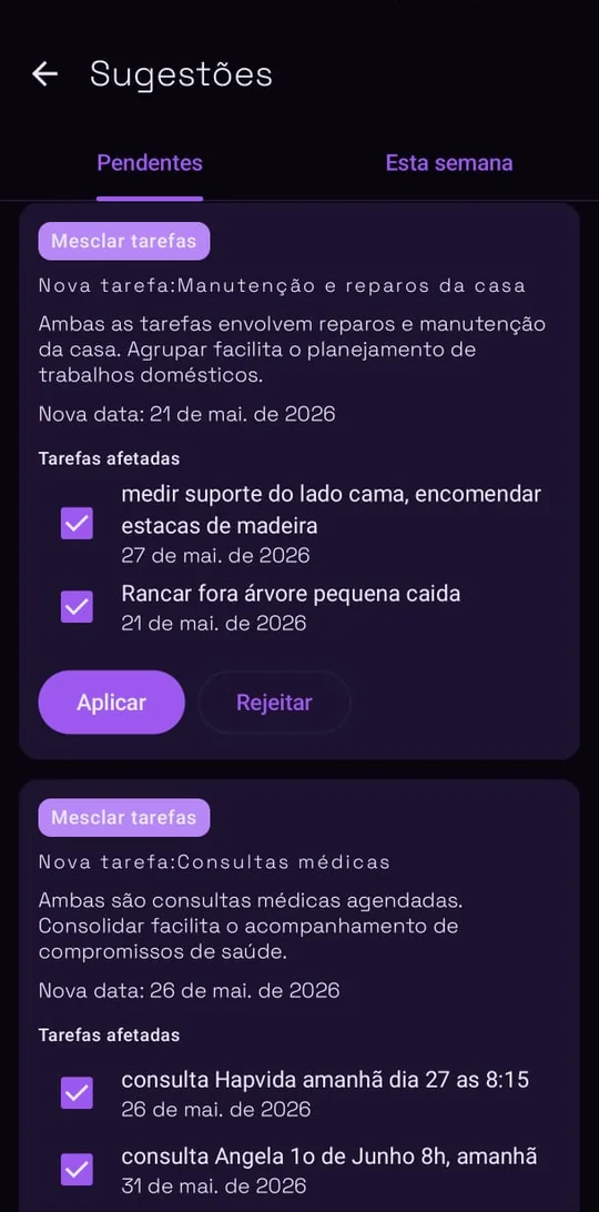 Sugestões da IA no Android
